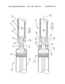 Retractable needle device diagram and image