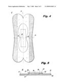 BODY-ATTACHABLE SANITARY NAPKIN diagram and image