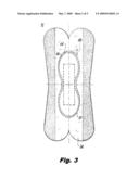 BODY-ATTACHABLE SANITARY NAPKIN diagram and image