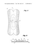 BODY-ATTACHABLE SANITARY NAPKIN diagram and image