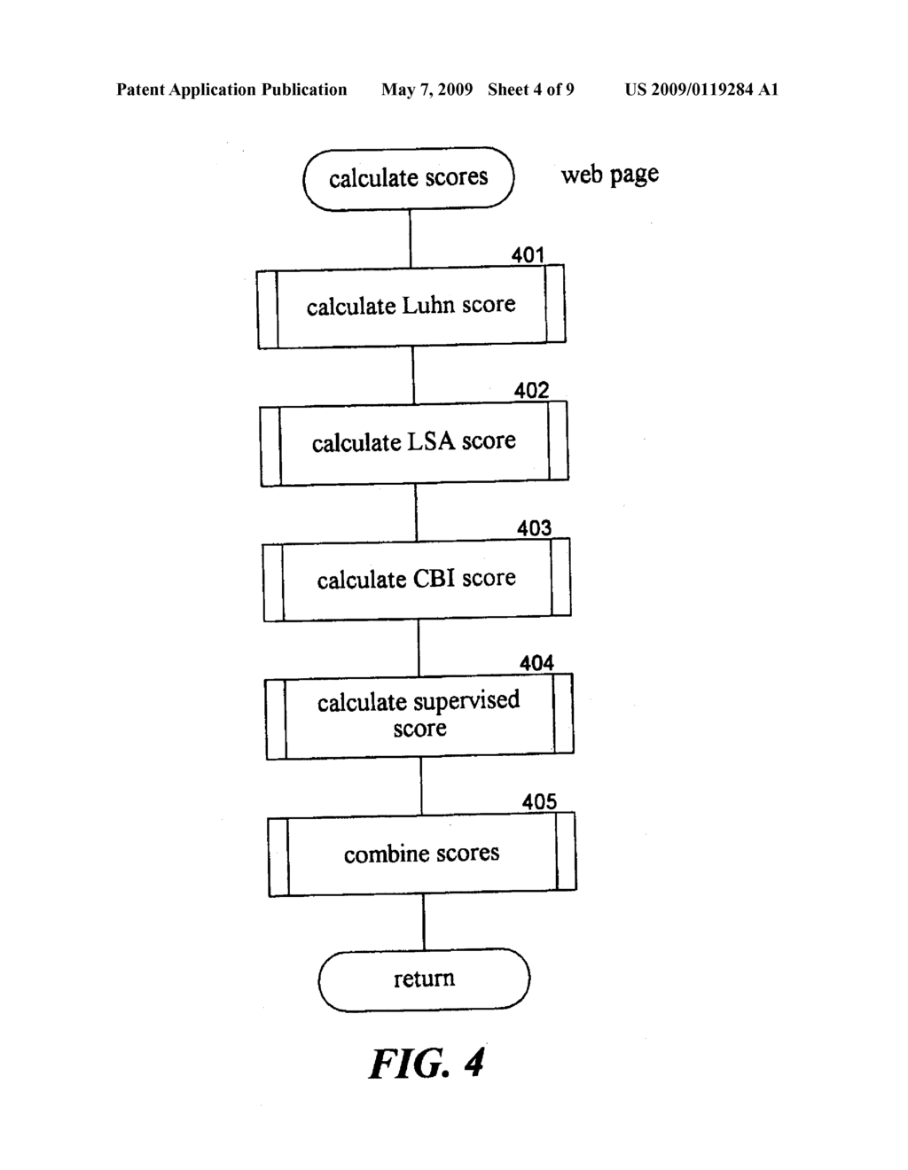 METHOD AND SYSTEM FOR CLASSIFYING DISPLAY PAGES USING SUMMARIES - diagram, schematic, and image 05