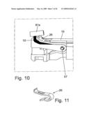 Insulation stripping tool with displaceable knife carrier means diagram and image