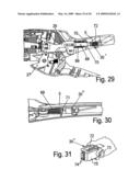 Insulation stripping tool with displaceable knife carrier means diagram and image