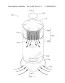 HEATER WITH 360 DEGREE ROTATION OF HEATED AIR STREAM diagram and image