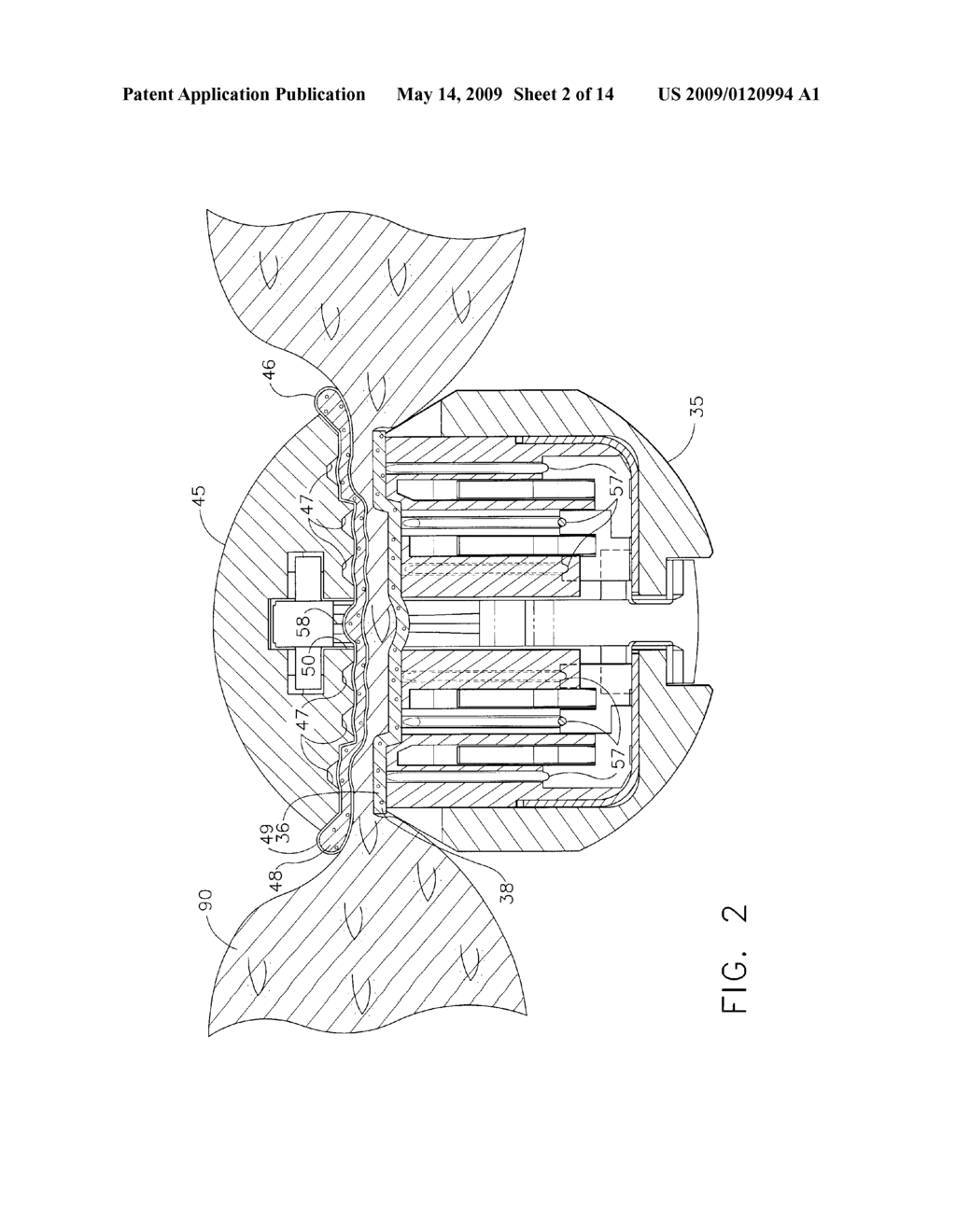 Surgical Fastening Device With Initiator Impregnation of a Matrix or Buttress to Improve Adhesive Application - diagram, schematic, and image 03