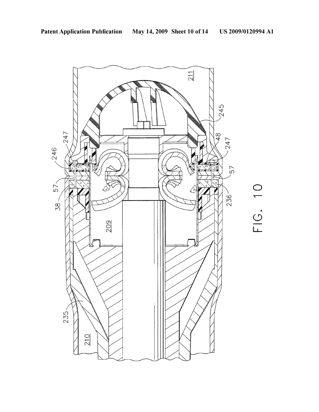 Surgical Fastening Device With Initiator Impregnation of a Matrix or Buttress to Improve Adhesive Application - diagram, schematic, and image 11