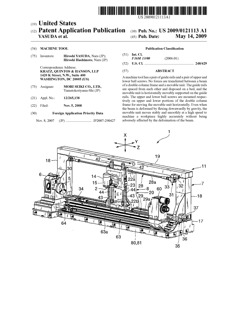 MACHINE TOOL - diagram, schematic, and image 01