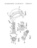 Collapsible core assembly for a molding apparatus diagram and image