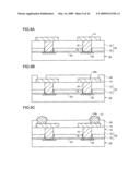 BOARD ADAPTED TO MOUNT AN ELECTRONIC DEVICE, SEMICONDUCTOR MODULE AND MANUFACTURING METHOD THEREFORE, AND PORTABLE DEVICE diagram and image