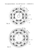 Electric machinery with a conduction winding excited magnetic poles sandwiched PM magnetic pole diagram and image