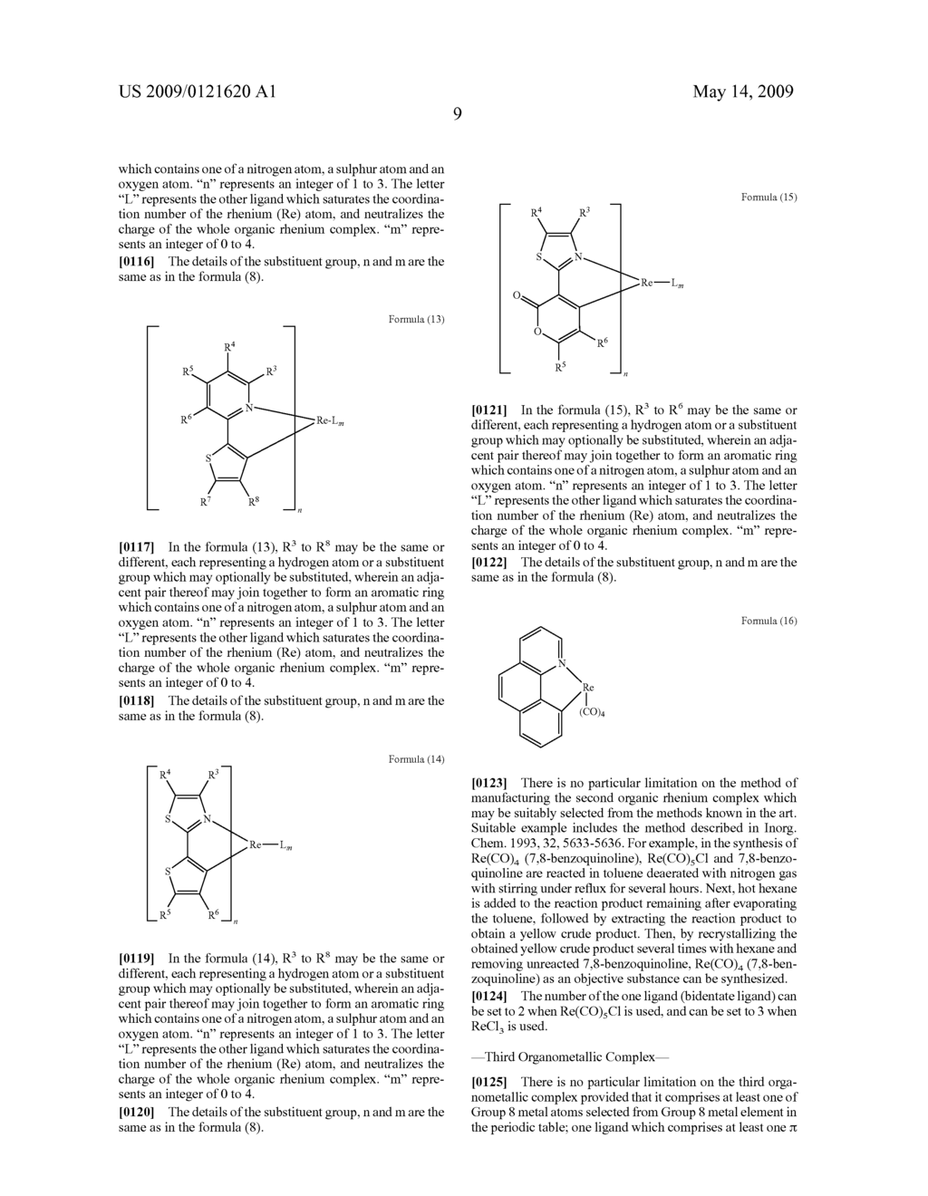 ORGANOMETALLIC COMPLEX, ORGANIC EL ELEMENT AND ORGANIC EL DISPLAY - diagram, schematic, and image 40