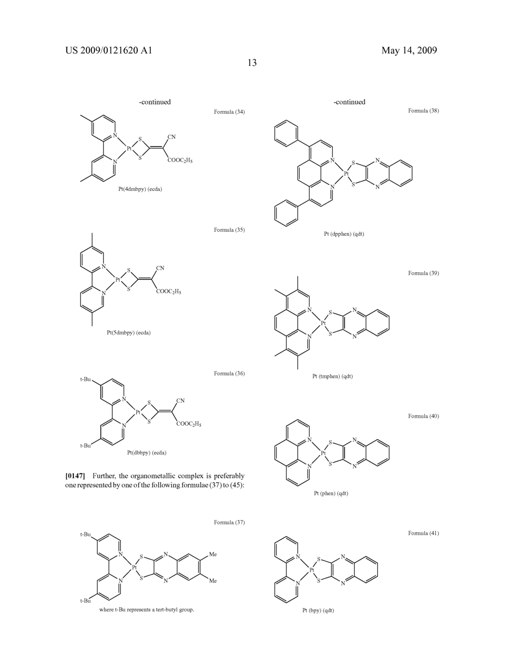 ORGANOMETALLIC COMPLEX, ORGANIC EL ELEMENT AND ORGANIC EL DISPLAY - diagram, schematic, and image 44