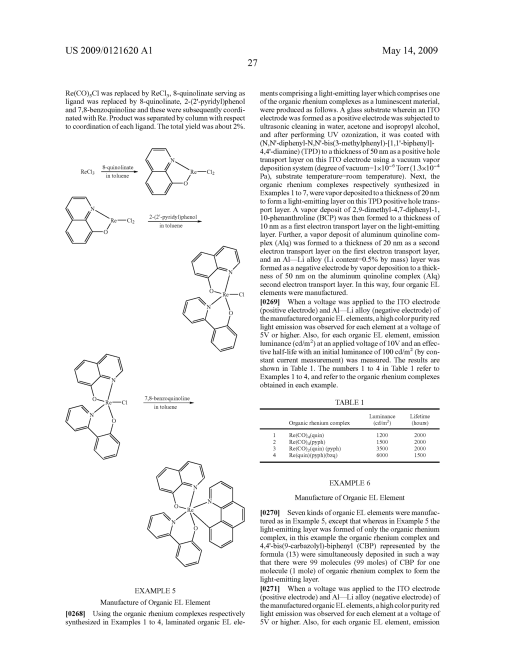 ORGANOMETALLIC COMPLEX, ORGANIC EL ELEMENT AND ORGANIC EL DISPLAY - diagram, schematic, and image 58