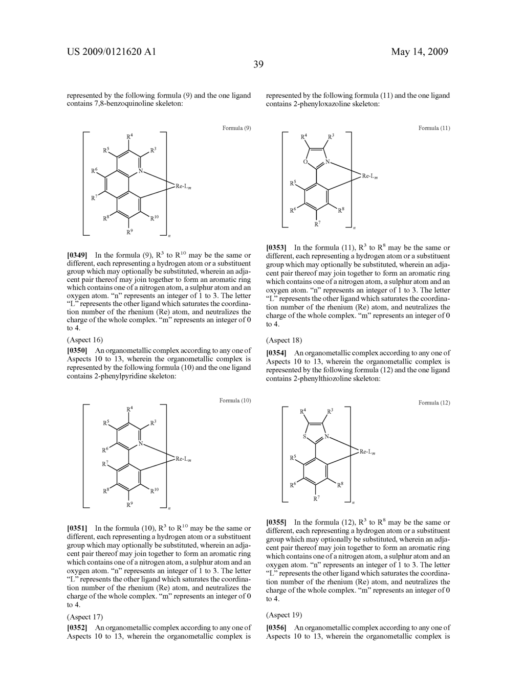 ORGANOMETALLIC COMPLEX, ORGANIC EL ELEMENT AND ORGANIC EL DISPLAY - diagram, schematic, and image 70