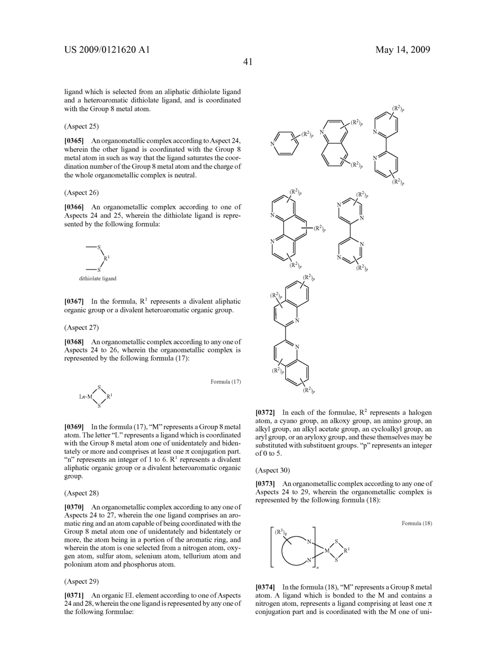 ORGANOMETALLIC COMPLEX, ORGANIC EL ELEMENT AND ORGANIC EL DISPLAY - diagram, schematic, and image 72