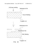 Fused joint structure in a lamp tube and forming method therefor diagram and image