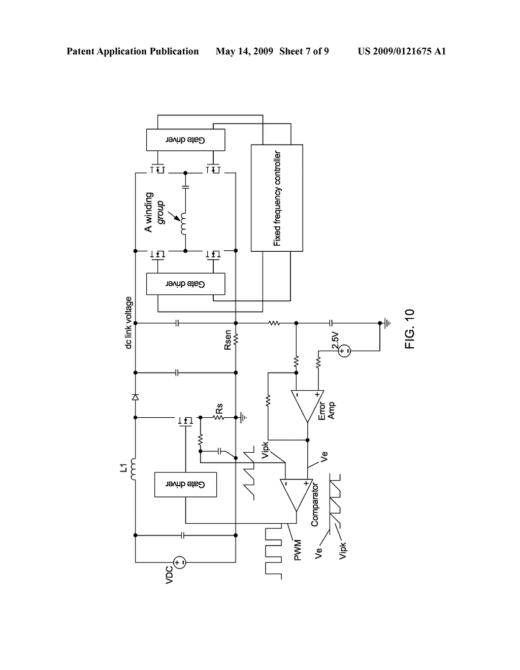 ELECTRONIC CONTROL METHOD FOR A PLANAR INDUCTIVE BATTERY CHARGING APPARATUS - diagram, schematic, and image 08