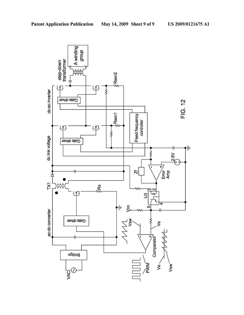ELECTRONIC CONTROL METHOD FOR A PLANAR INDUCTIVE BATTERY CHARGING APPARATUS - diagram, schematic, and image 10
