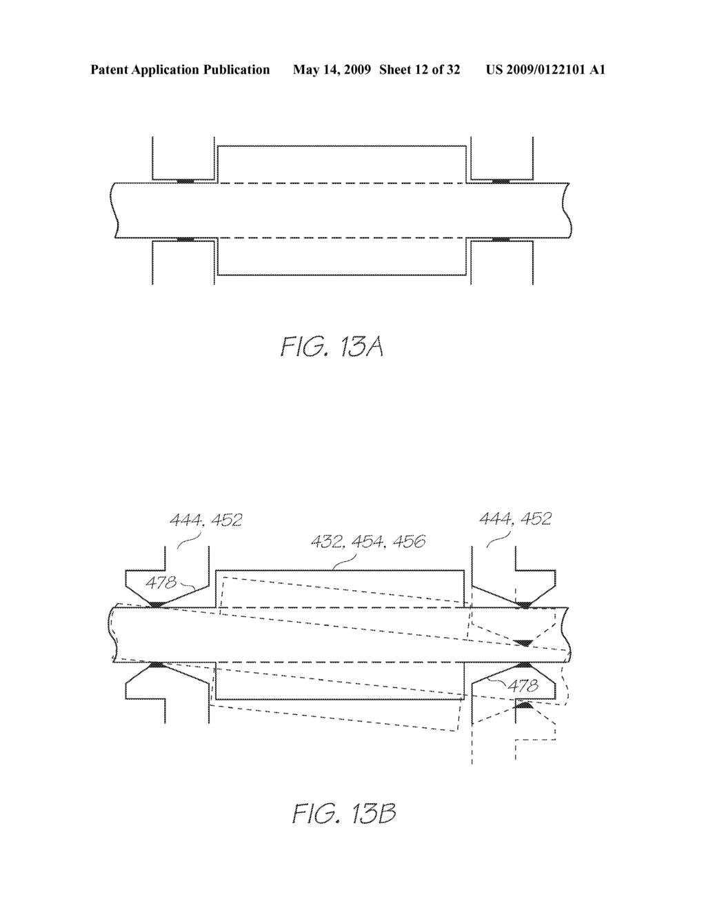 PRINTHEAD CAPPING ARRANGEMENT WITH PIVOTABLE SHAFT MOUNTS - diagram, schematic, and image 13