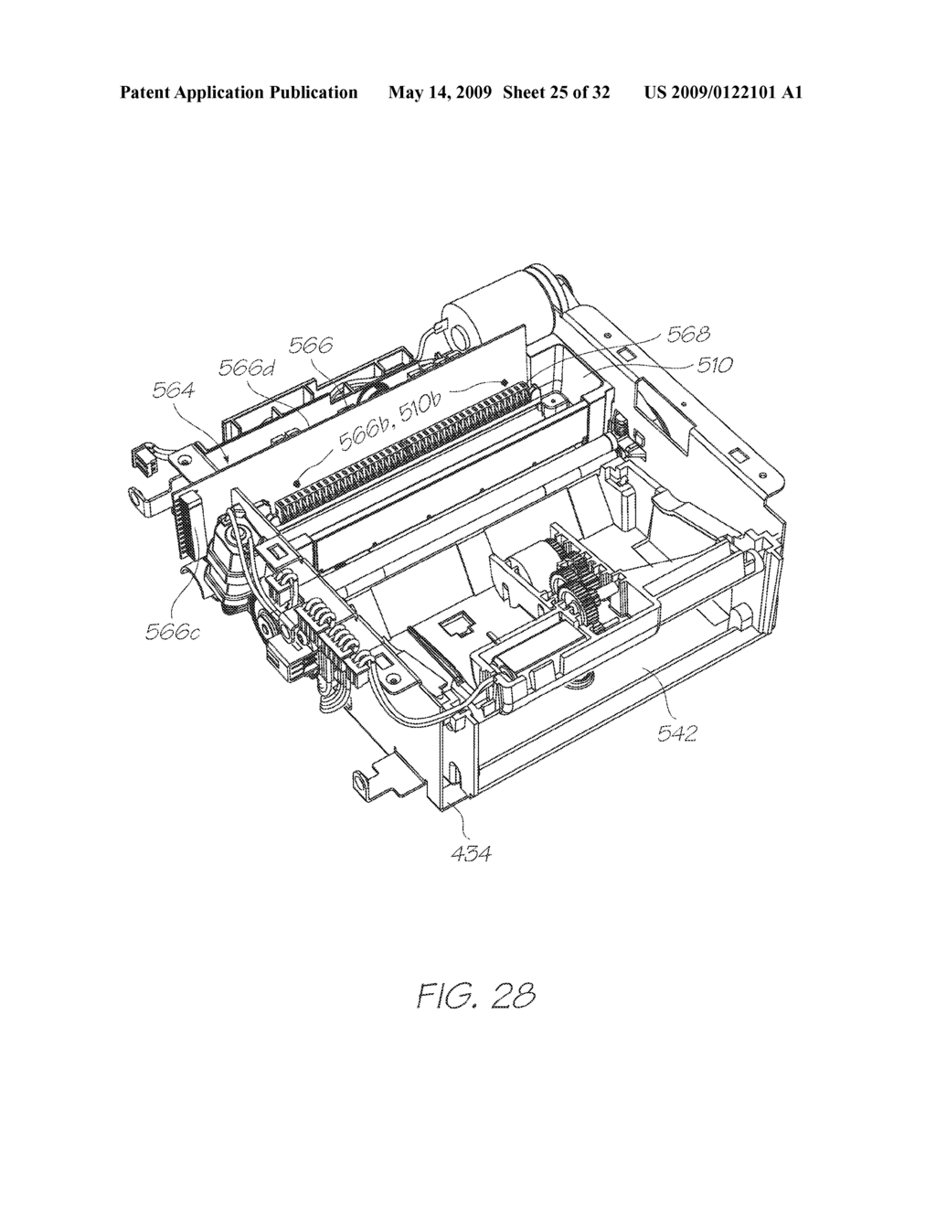 PRINTHEAD CAPPING ARRANGEMENT WITH PIVOTABLE SHAFT MOUNTS - diagram, schematic, and image 26