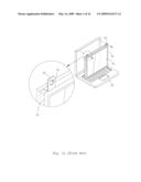 Frame with a Mounting Ear, Display Device Using the Frame and a Method of Manufacturing the Same diagram and image