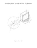 Frame with a Mounting Ear, Display Device Using the Frame and a Method of Manufacturing the Same diagram and image