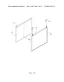 Frame with a Mounting Ear, Display Device Using the Frame and a Method of Manufacturing the Same diagram and image