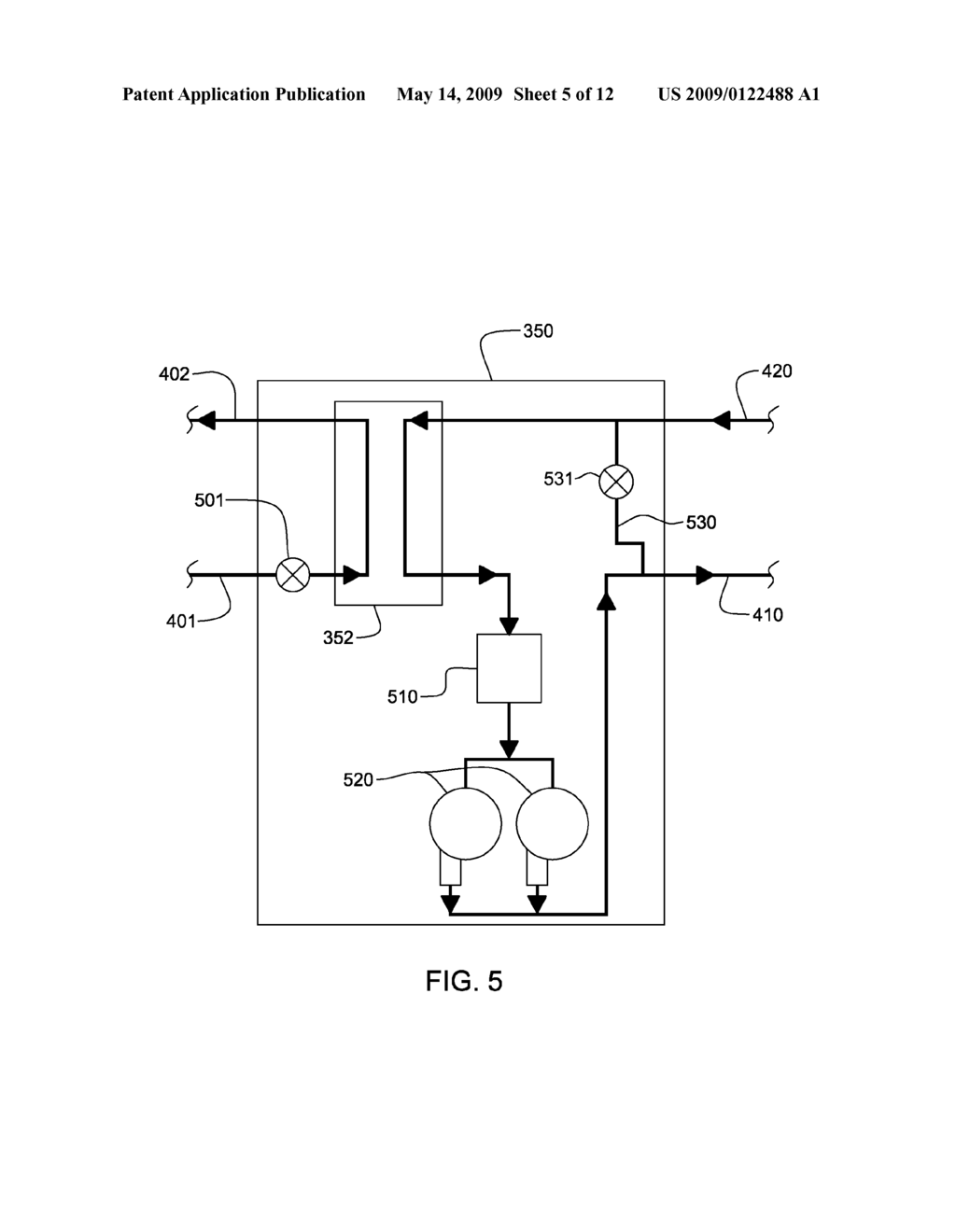 APPARATUS FOR FACILITATING COOLING OF AN ELECTRONICS RACK THROUGH THE USE OF AN AIR-TO-LIQUID HEAT EXCHANGER - diagram, schematic, and image 06