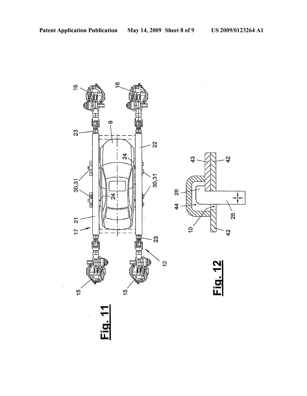 HANDLING DEVICE AND PROCESS FOR THE MULTIAXIAL HANDLING AND GUIDING OF WORKPIECES ARRANGED ON A CARRYING MEANS - diagram, schematic, and image 09