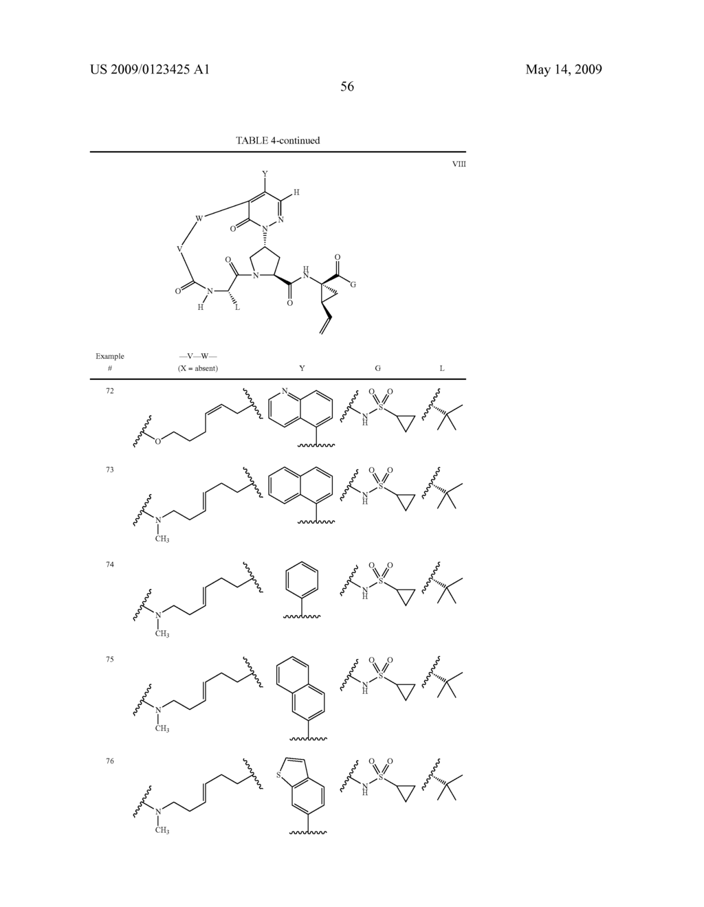 MACROCYCLIC, PYRIDAZINONE-CONTAINING HEPATITIS C SERINE PROTEASE INHIBITORS - diagram, schematic, and image 57