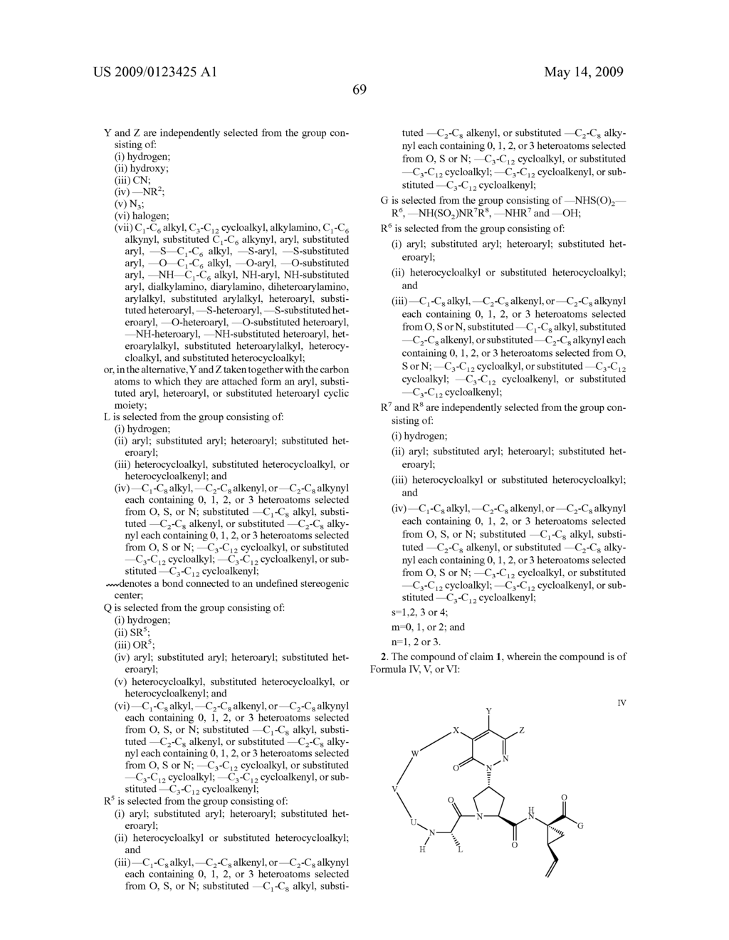 MACROCYCLIC, PYRIDAZINONE-CONTAINING HEPATITIS C SERINE PROTEASE INHIBITORS - diagram, schematic, and image 70