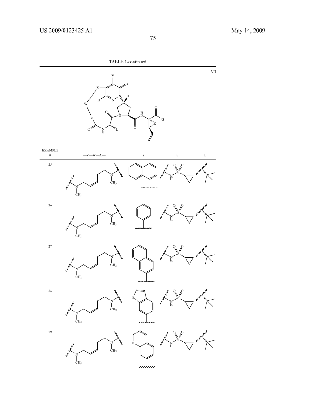 MACROCYCLIC, PYRIDAZINONE-CONTAINING HEPATITIS C SERINE PROTEASE INHIBITORS - diagram, schematic, and image 76