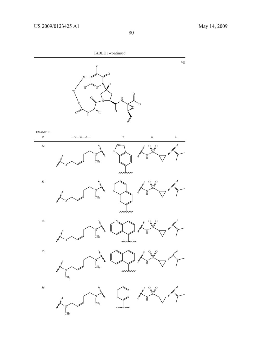 MACROCYCLIC, PYRIDAZINONE-CONTAINING HEPATITIS C SERINE PROTEASE INHIBITORS - diagram, schematic, and image 81