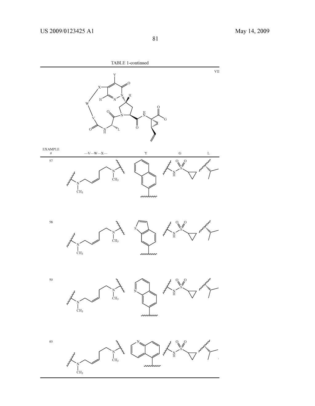 MACROCYCLIC, PYRIDAZINONE-CONTAINING HEPATITIS C SERINE PROTEASE INHIBITORS - diagram, schematic, and image 82