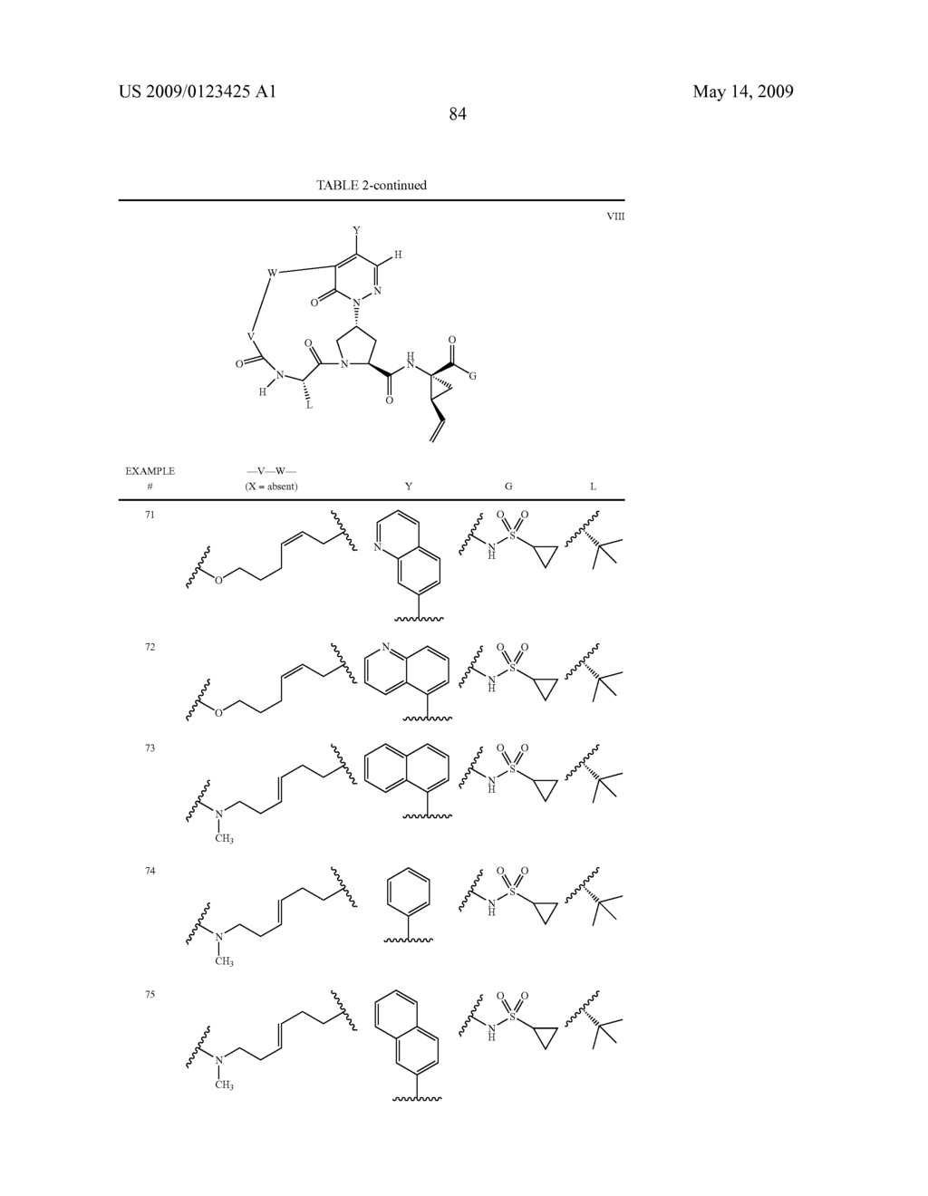 MACROCYCLIC, PYRIDAZINONE-CONTAINING HEPATITIS C SERINE PROTEASE INHIBITORS - diagram, schematic, and image 85