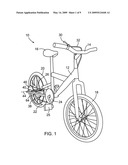 Gear changing mechanism for chain drive diagram and image