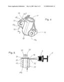 HOUSING OF A TENSIONING SYSTEM WITH AN INTERGRATED SPRAY NOZZLE diagram and image