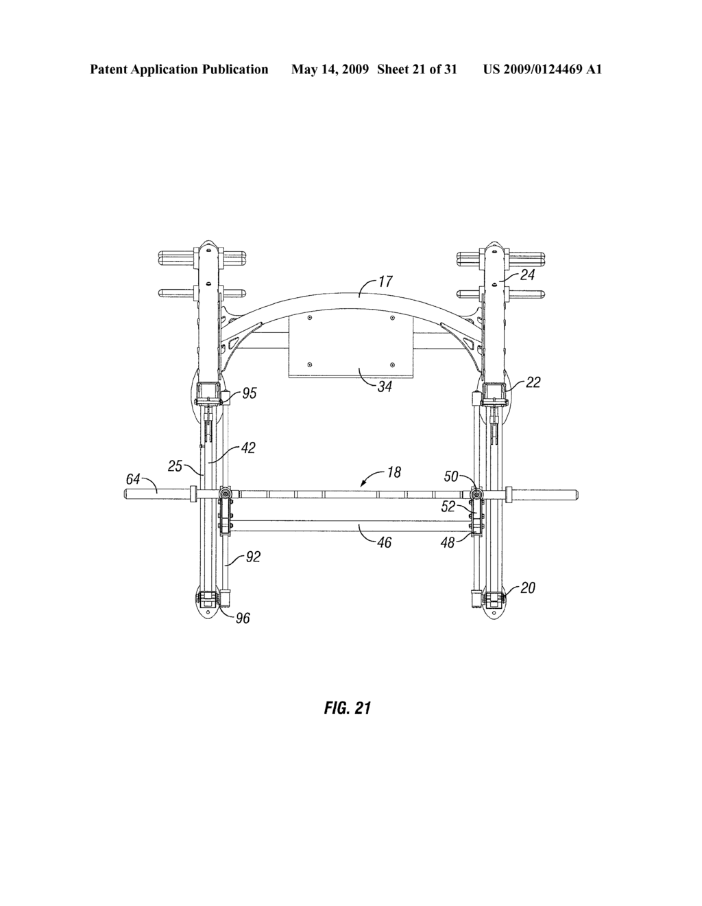 DUAL ACTION WEIGHTLIFTING MACHINE - diagram, schematic, and image 22