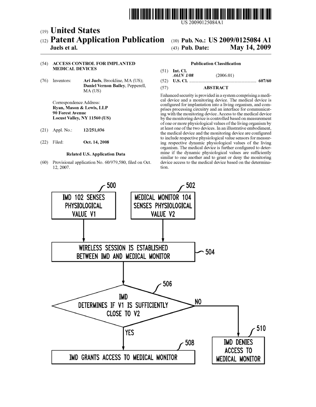 Access Control for Implanted Medical Devices - diagram, schematic, and image 01