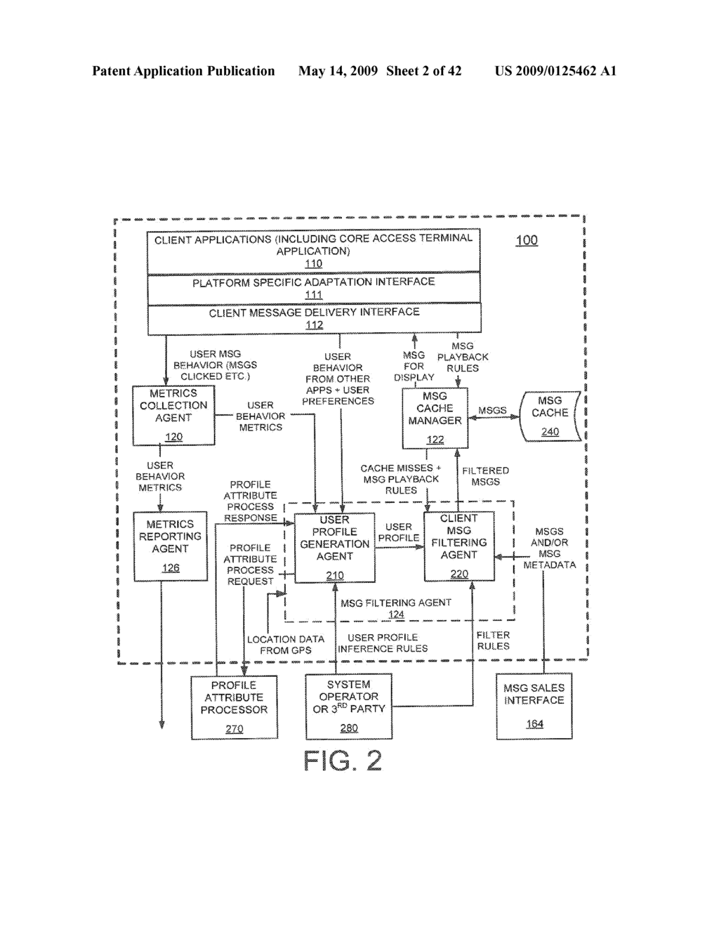 Method and system using keyword vectors and associated metrics for learning and prediction of user correlation of targeted content messages in a mobile environment - diagram, schematic, and image 03