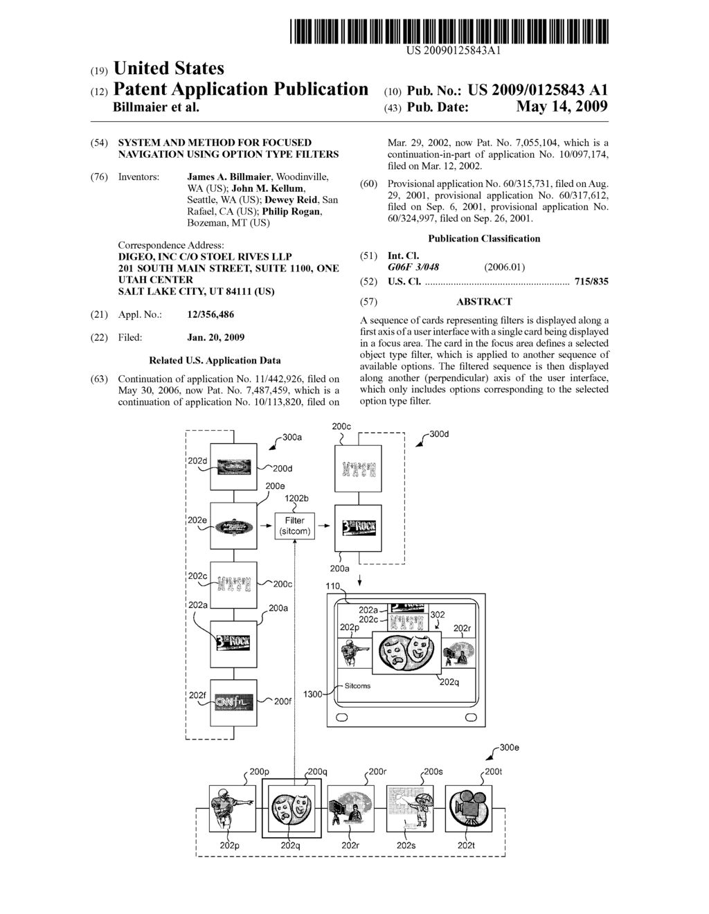 SYSTEM AND METHOD FOR FOCUSED NAVIGATION USING OPTION TYPE FILTERS - diagram, schematic, and image 01