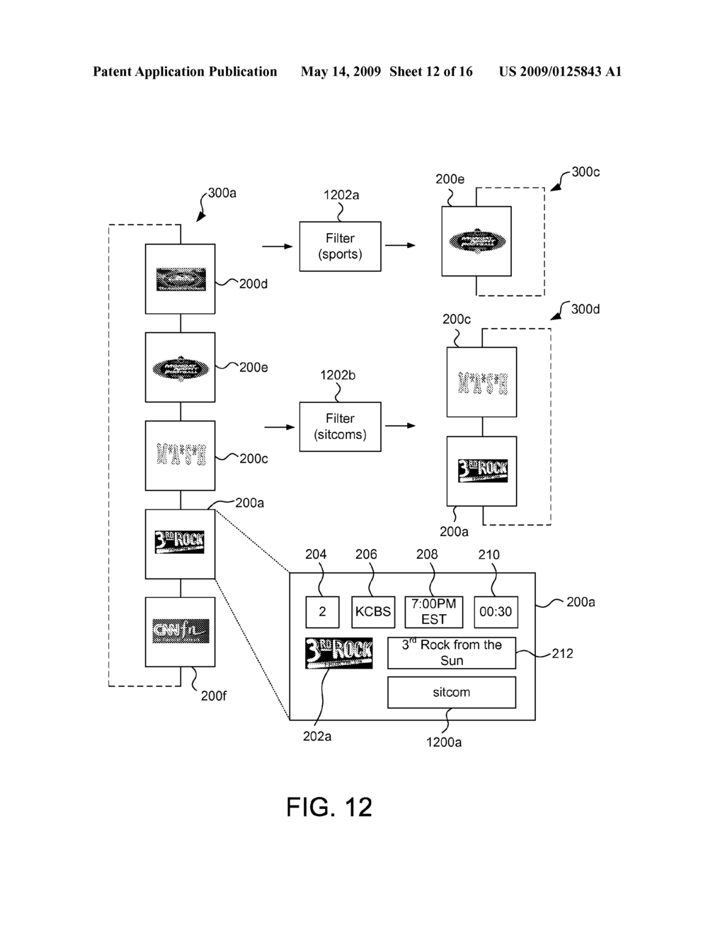 SYSTEM AND METHOD FOR FOCUSED NAVIGATION USING OPTION TYPE FILTERS - diagram, schematic, and image 13