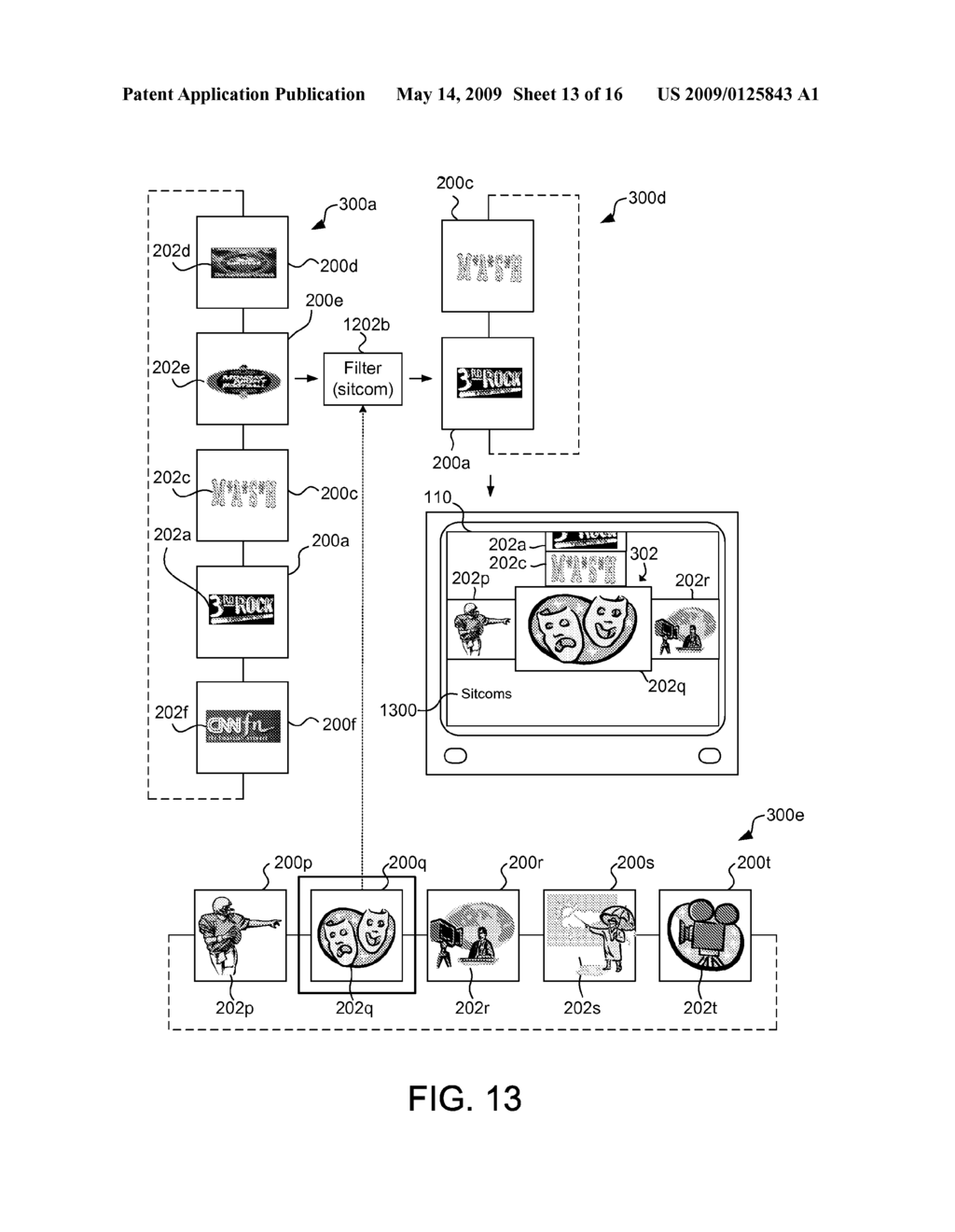 SYSTEM AND METHOD FOR FOCUSED NAVIGATION USING OPTION TYPE FILTERS - diagram, schematic, and image 14