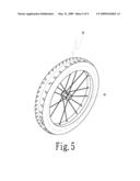 TIRE ASSEMBLY WITH ELASTIC ANNULAR TUBE diagram and image