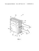 Vertical counterflow evaporative cooler diagram and image