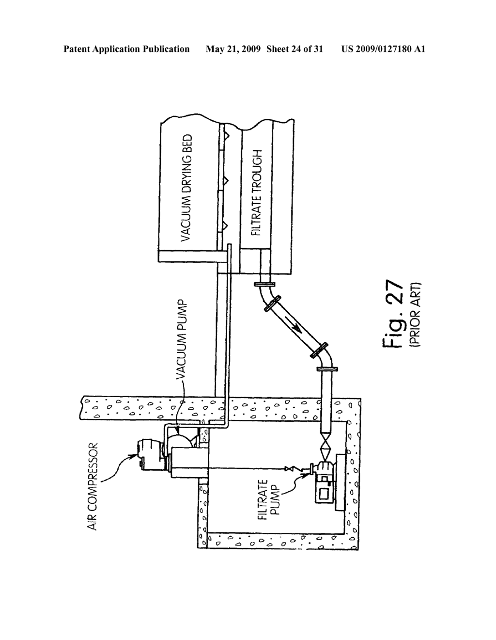 Process for combining solids thickening and dewatering in one vessel - diagram, schematic, and image 25