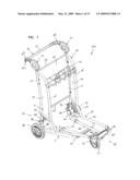 BRAKE ASSEMBLY AND CONTROL MECHANISM FOR A CART, AND METHOD diagram and image