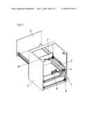 Retracting device for a drawer diagram and image