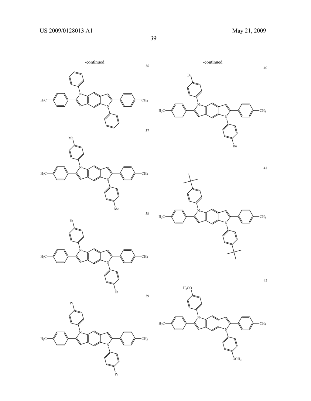 Heterocyclic compound and an organic light emitting device comprising the same - diagram, schematic, and image 42