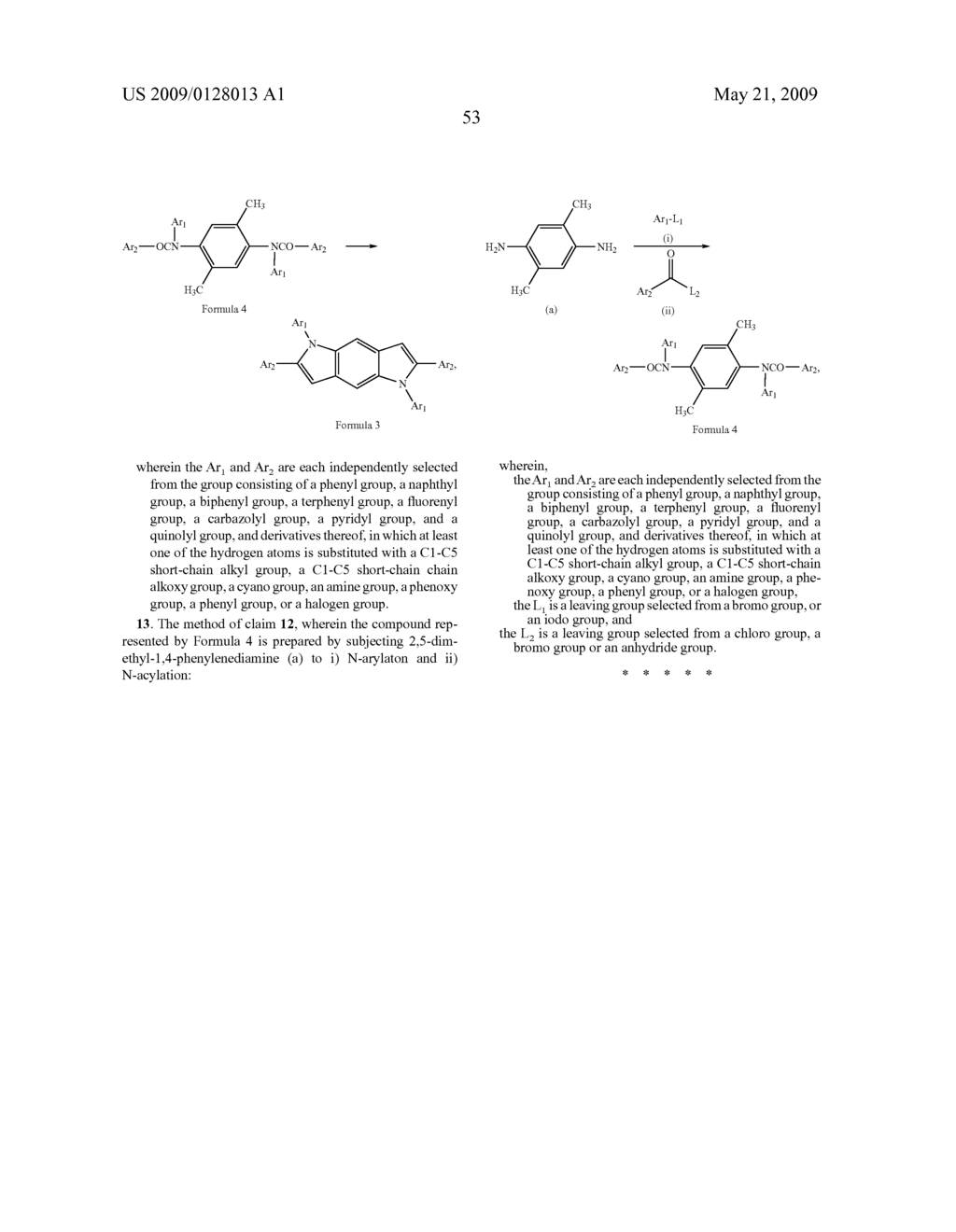 Heterocyclic compound and an organic light emitting device comprising the same - diagram, schematic, and image 56